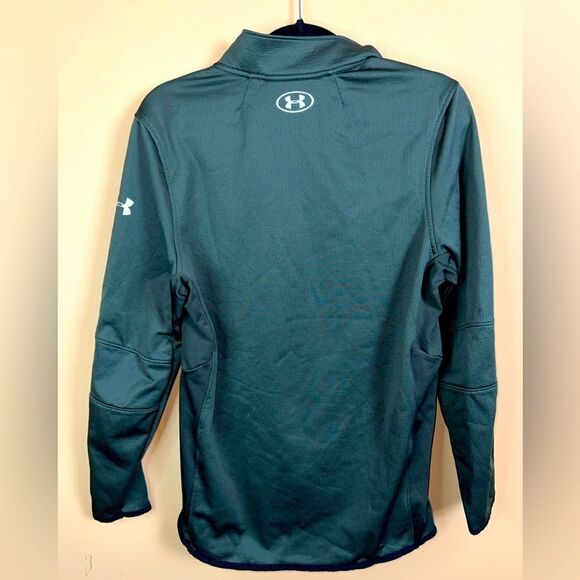 Under Armour Size Small Forest Green Coldgear Reactor L/S Quarter Zip Pullover - Picture 8 of 8
